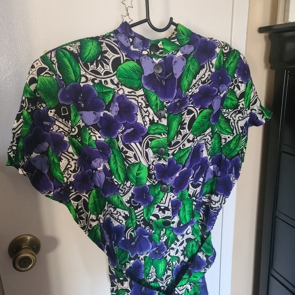 Vintage 80s April Rain party dress - Picture 6 of 9